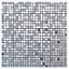 Abu dhabi Brushed Matt Square Metal Mosaic tile sheet, (L)300mm (W)300mm