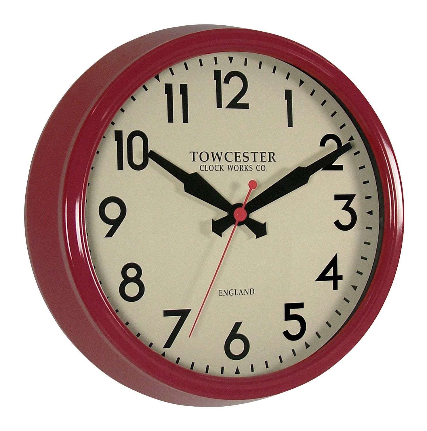 Acctim Fenchurch Traditional Black, Cream & Red Quartz Clock | DIY At B&Q