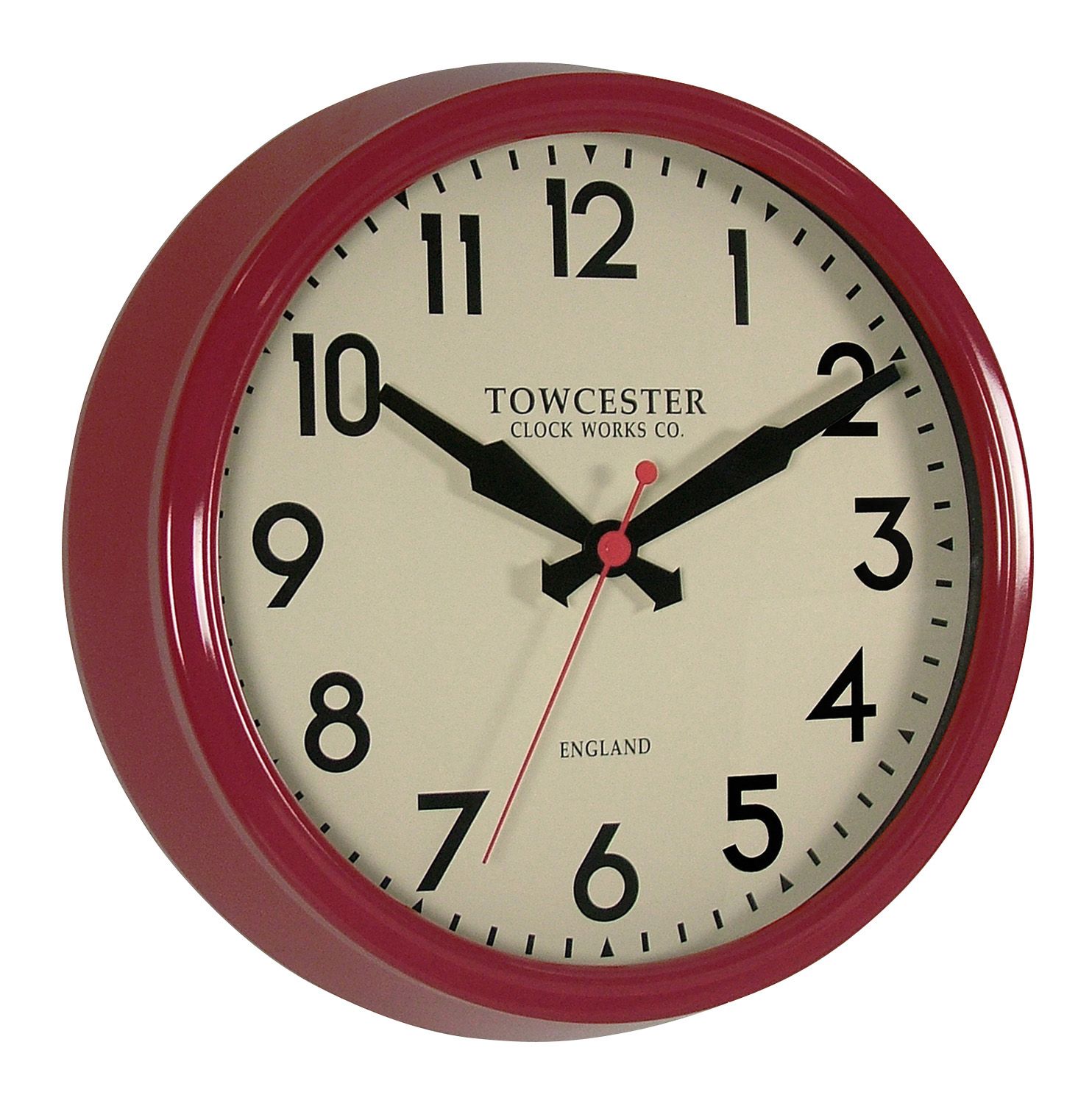 Acctim Fenchurch Traditional Black, cream & red Quartz Clock DIY at B&Q