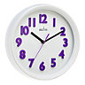 Acctim Halmstad Contemporary Purple & white Quartz Clock