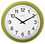 Acctim Lorene Traditional Black, lime green & white Quartz Clock