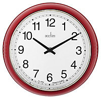 Acctim Lorene Traditional Black, red & white Quartz Clock
