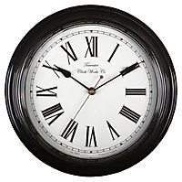 Acctim Redbourn Vintage Black Quartz Clock