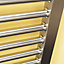 Accuro Korle Centurion 794W Electric Silver Towel warmer (H)1500mm (W)580mm