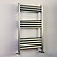 Accuro Korle Champagne 342W Electric Silver Towel warmer (H)800mm (W)500mm