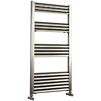 Accuro Korle Champagne Silver Electric Towel warmer (W)500mm x (H)1000mm