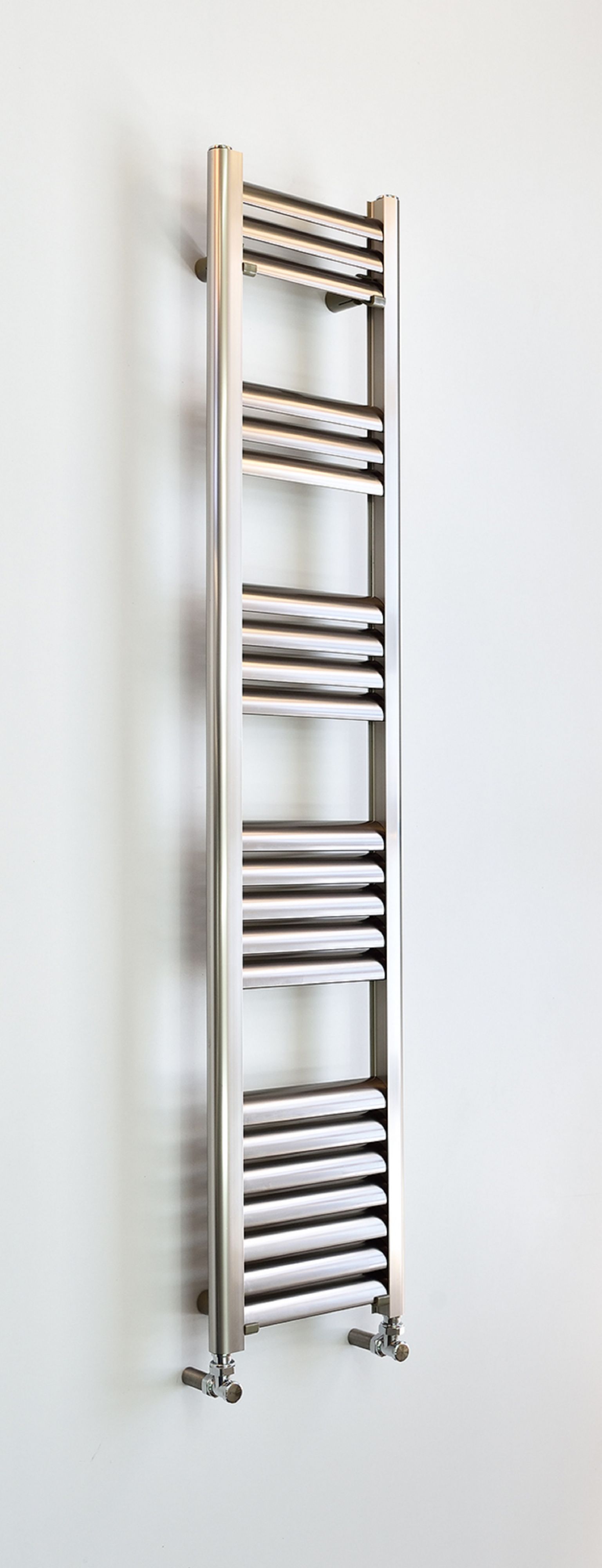 Accuro Korle Champagne Vertical Designer Towel Radiator Brushed ...