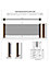 Accuro Korle Excel Dark brown Horizontal Designer Radiator, (W)1600mm x (H)600mm