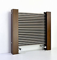 Accuro Korle Excel Dark brown Horizontal Designer Radiator, (W)600mm x (H)600mm