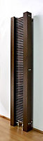 Accuro Korle Excel Dark brown Vertical Designer Radiator, (W)300mm x (H)1600mm