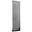 Accuro Korle Impulse Stainless steel Vertical Designer Radiator, (W)460mm x (H)1000mm