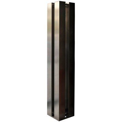 Accuro Korle Quattro Stainless steel Vertical Designer Radiator, (W)270mm x (H)1510mm