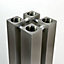 Accuro Korle Quattro Stainless steel Vertical Designer Radiator, (W)270mm x (H)1510mm