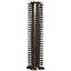 Accuro Korle Totem Stainless steel Vertical Designer Radiator, (W)270mm x (H)1325mm