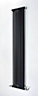 Accuro Korle Zephyra Black anthracite effect Vertical Designer Radiator, (W)328mm x (H)1800mm