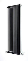 Accuro Korle Zephyra Black anthracite effect Vertical Designer Radiator, (W)468mm x (H)1500mm