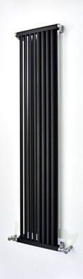 Accuro Korle Zephyra Vertical Designer Radiator, Black Anthracite ...