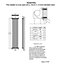 Accuro Korle Zephyra Vertical Designer Radiator, (W)328mm x (H)1500mm