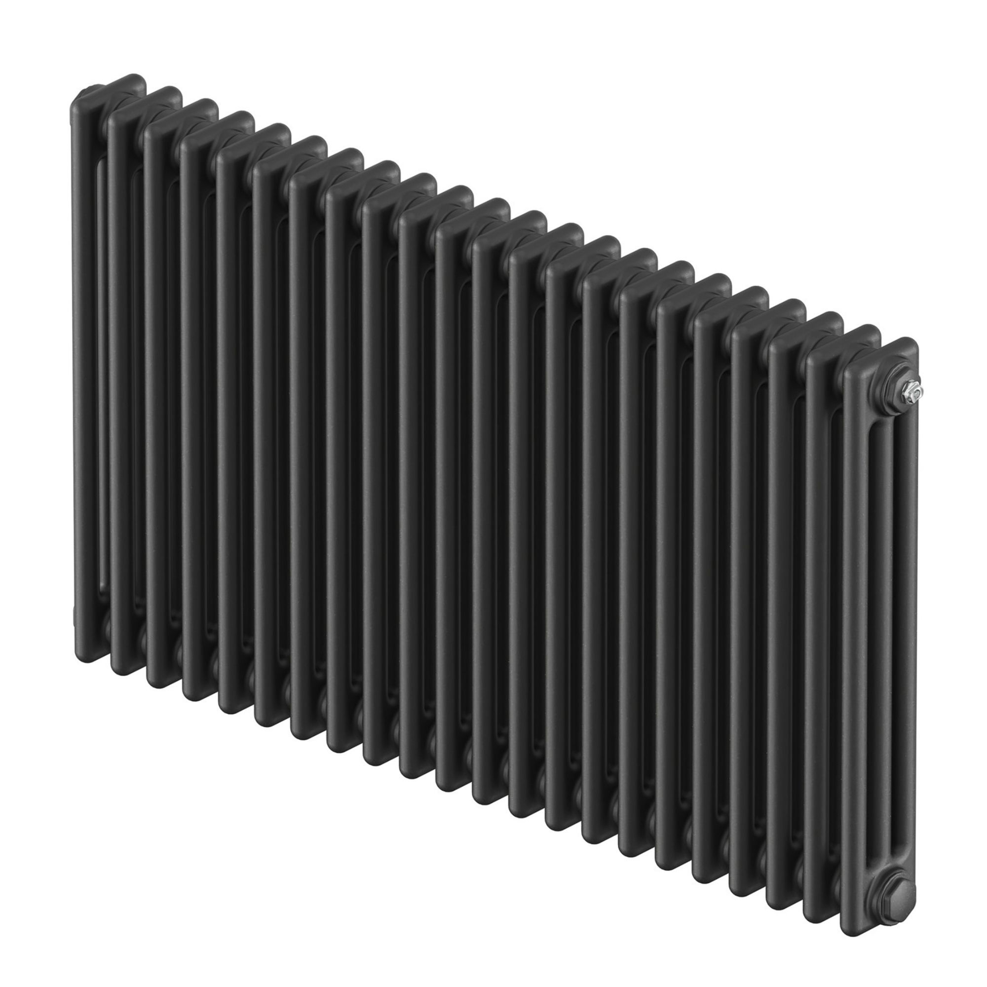 Acova Classic Anthracite 3 Column Radiator, (W)1042mm x (H)600mm