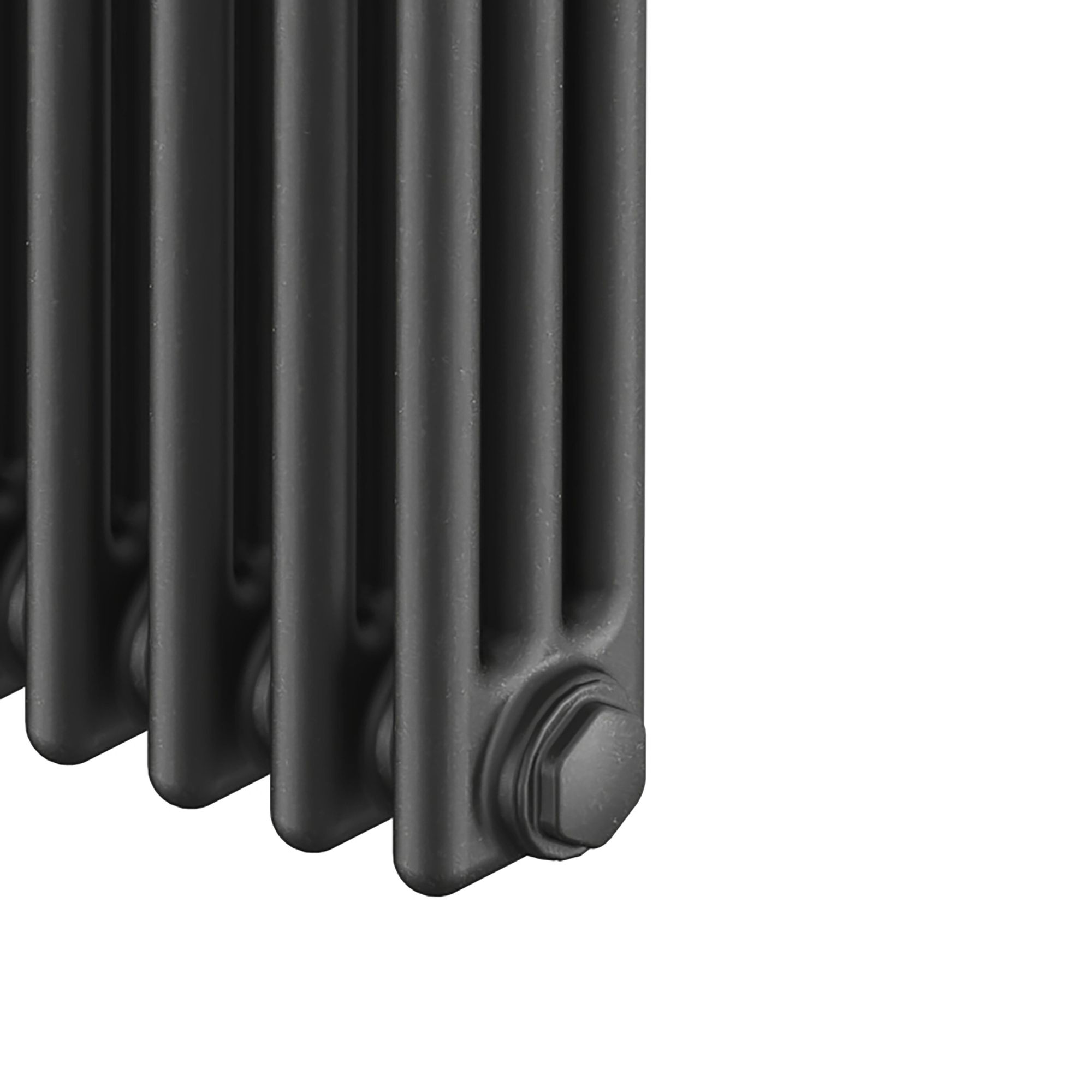 Acova Classic Anthracite 3 Column Radiator, (W)628mm x (H)600mm