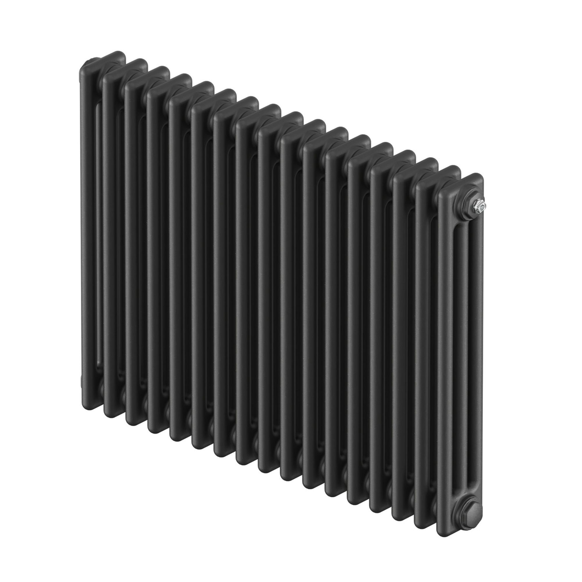 Acova Classic Anthracite 3 Column Radiator, (W)812mm x (H)600mm