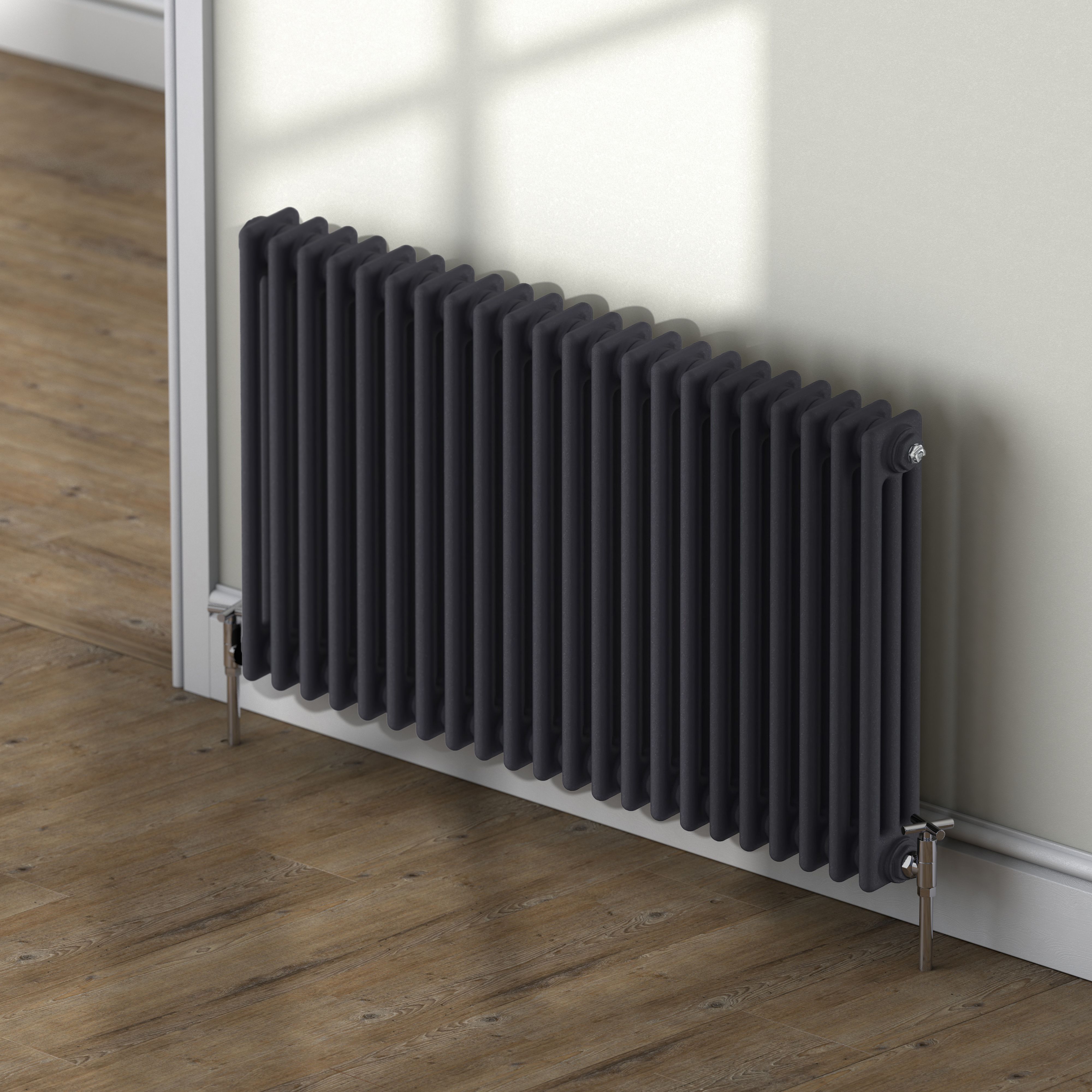 Acova Classic Blue night 3 Column Radiator, (W)1042mm x (H)600mm