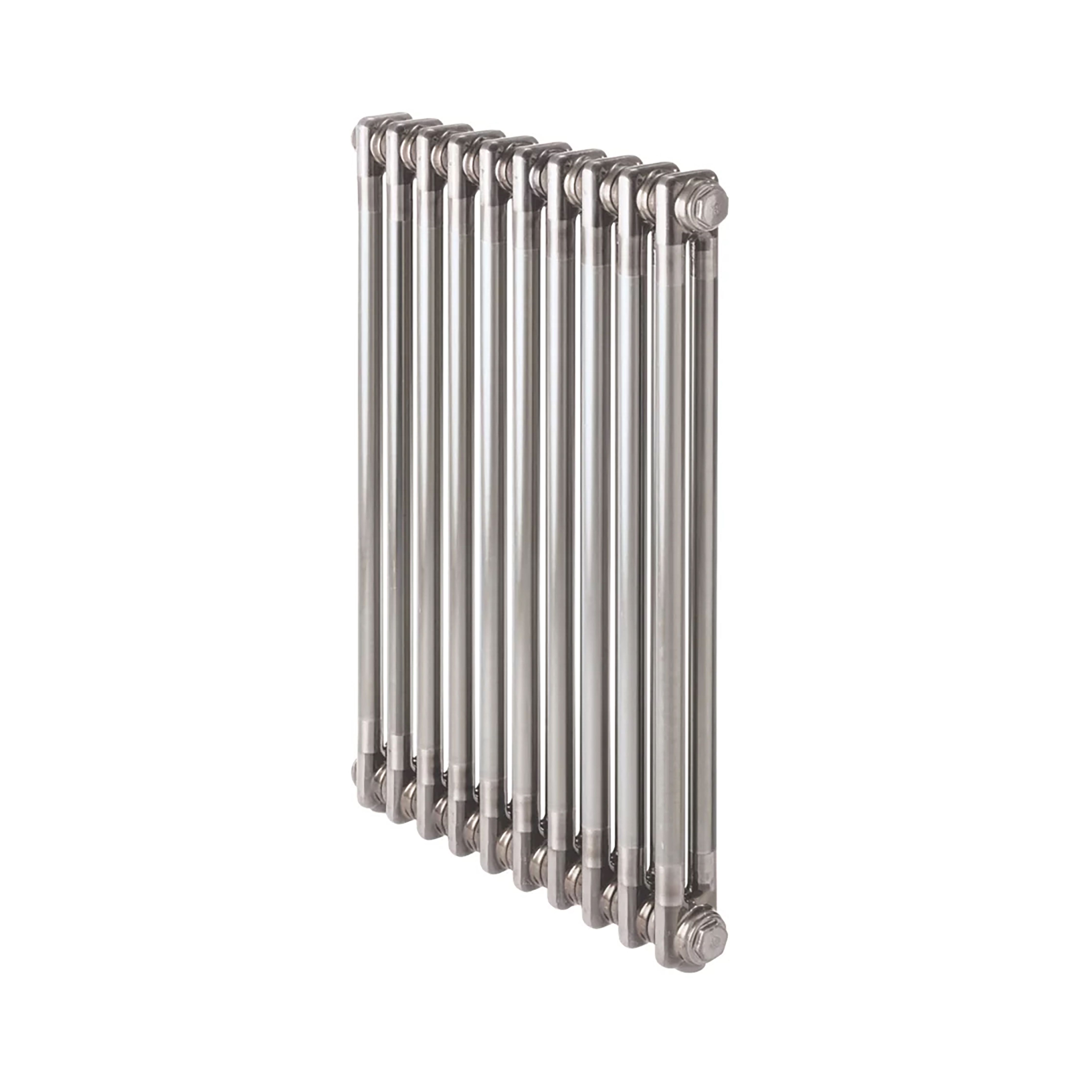 Acova Raw metal 2 Column Radiator, (W)628mm x (H)600mm