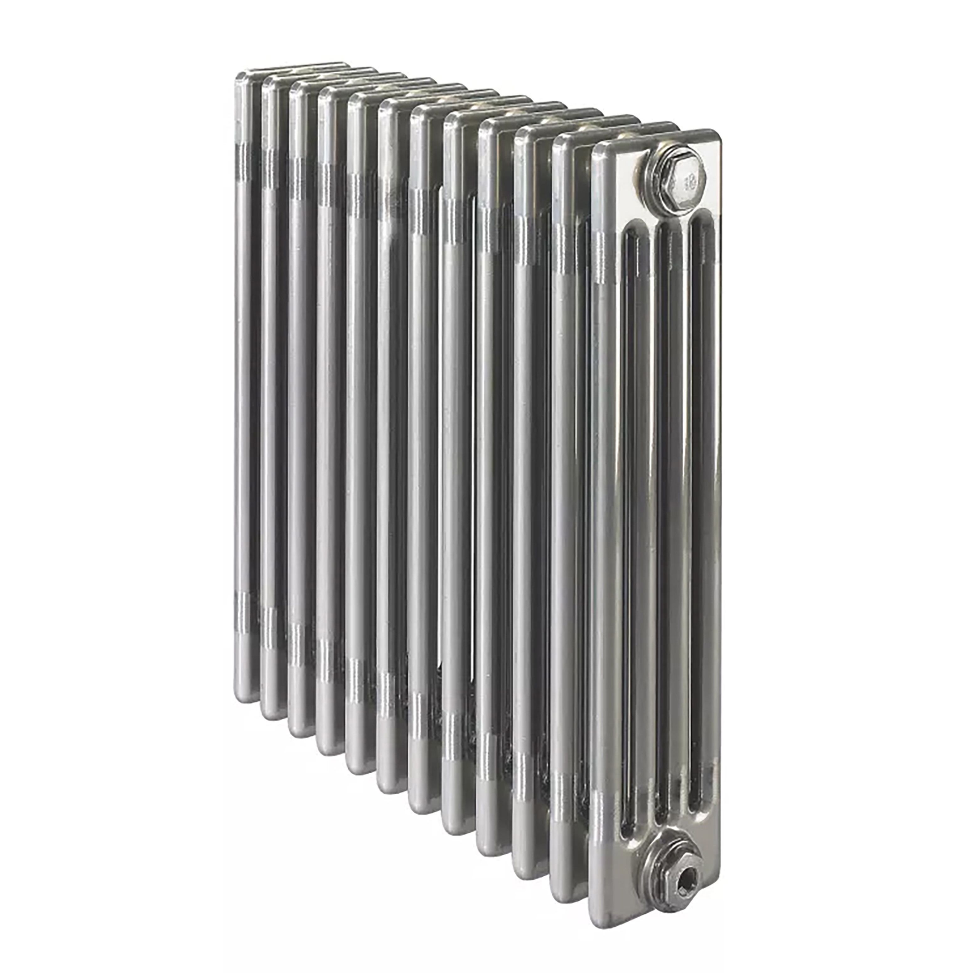 Acova Raw metal 4 Column Radiator, (W)628mm x (H)600mm