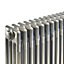 Acova Raw metal 4 Column Radiator, (W)628mm x (H)600mm