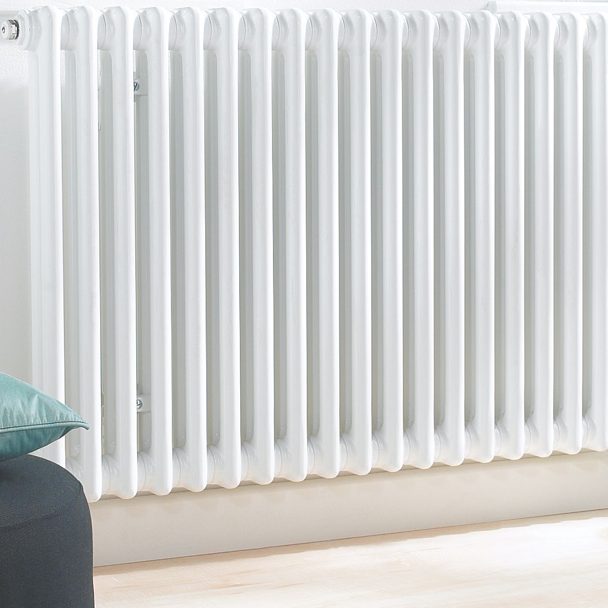 Acova White 2 Column Radiator, (W)1410mm X (H)600mm | £369 At B&Q