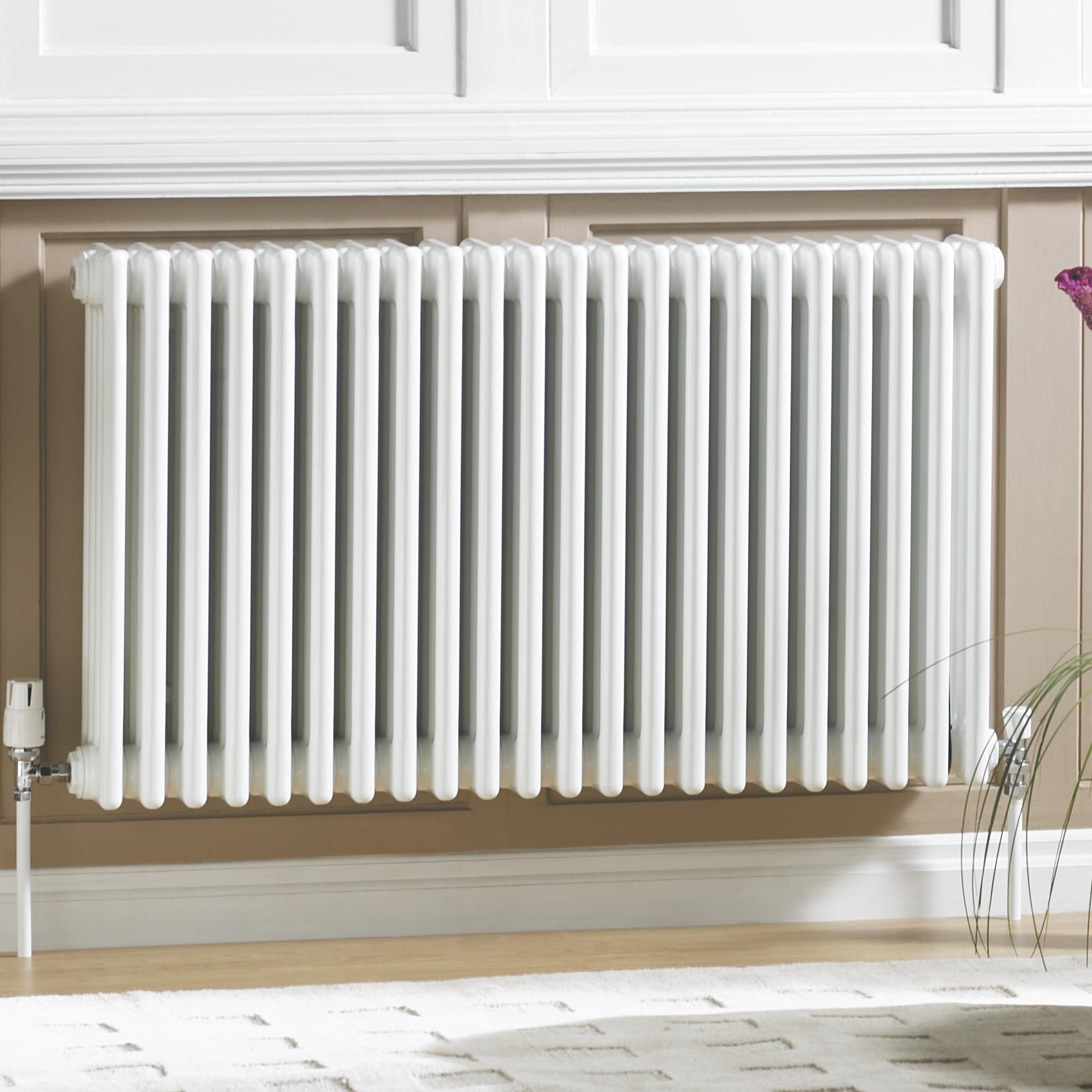 Acova White 2 Column Radiator, (W)628mm x (H)600mm