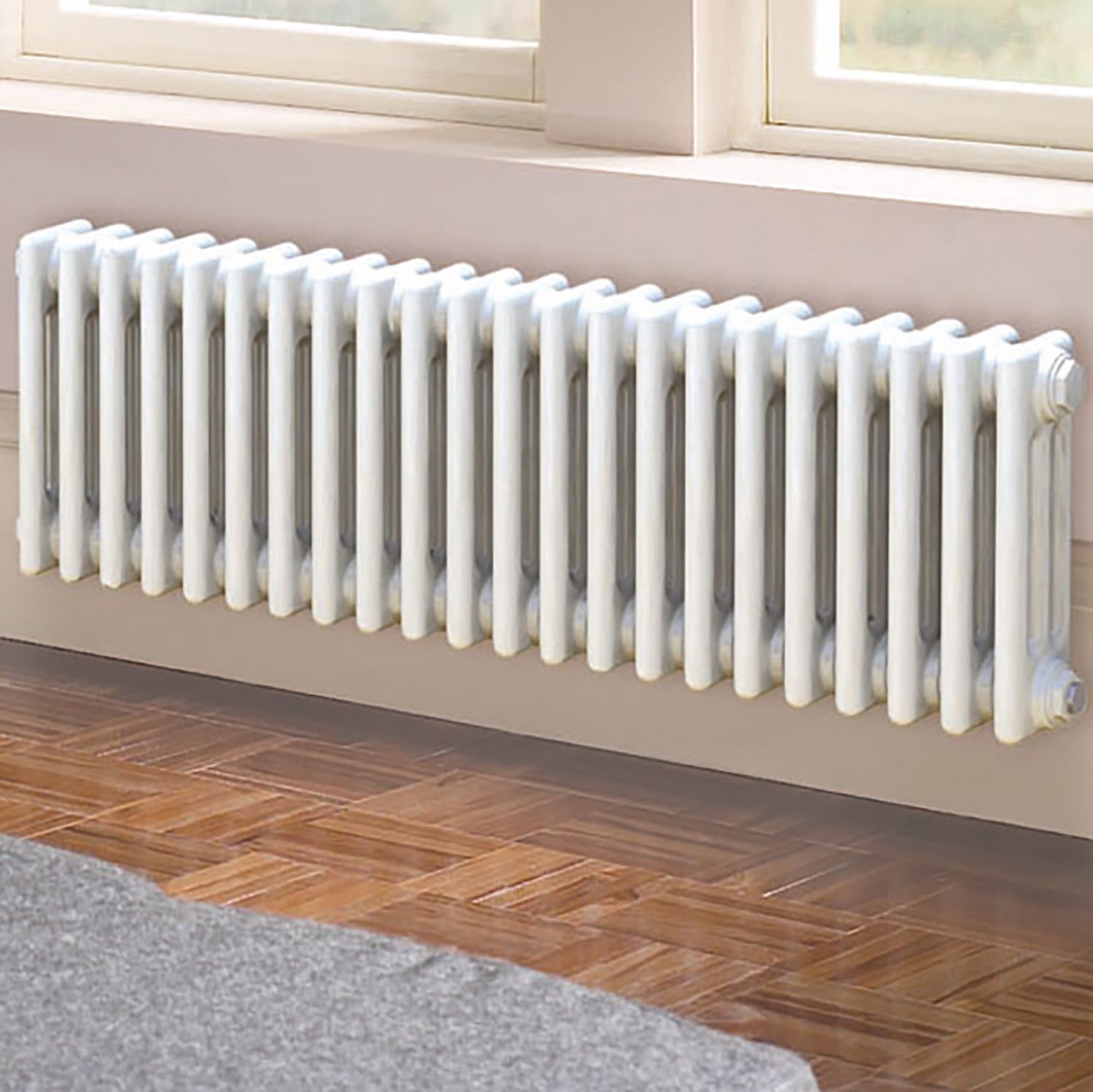 Acova White 3 Column Radiator, (W)812mm x (H)300mm