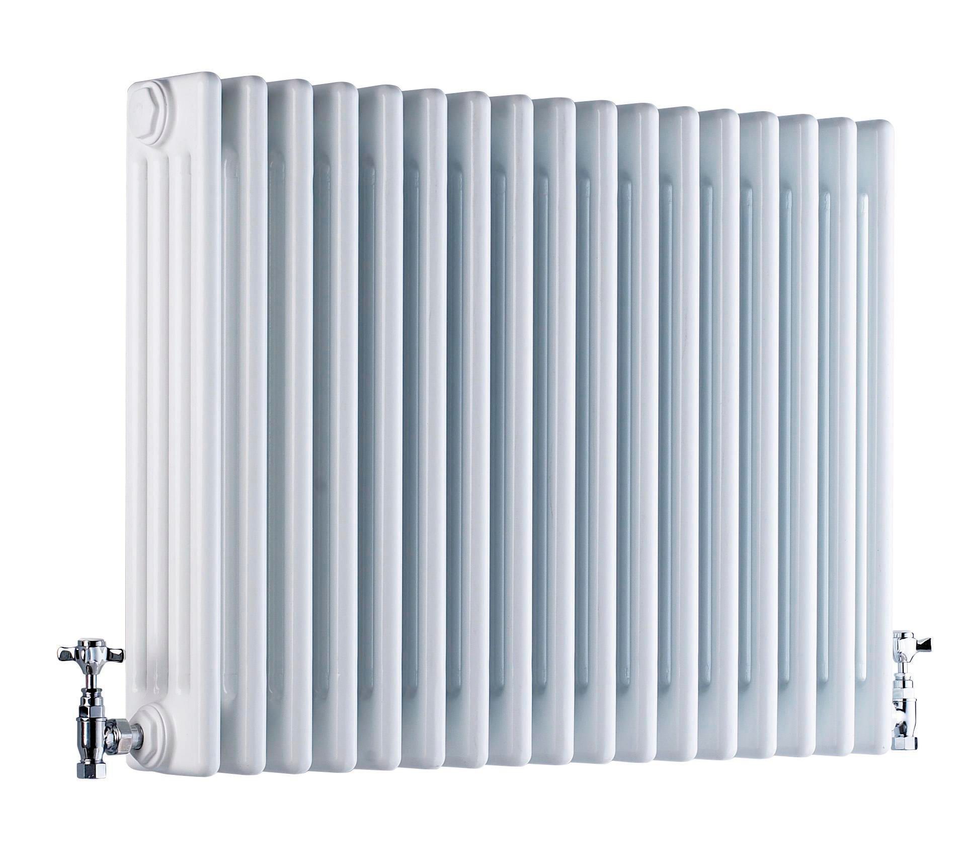 Acova White 4 Column Radiator, (W)628mm x (H)600mm