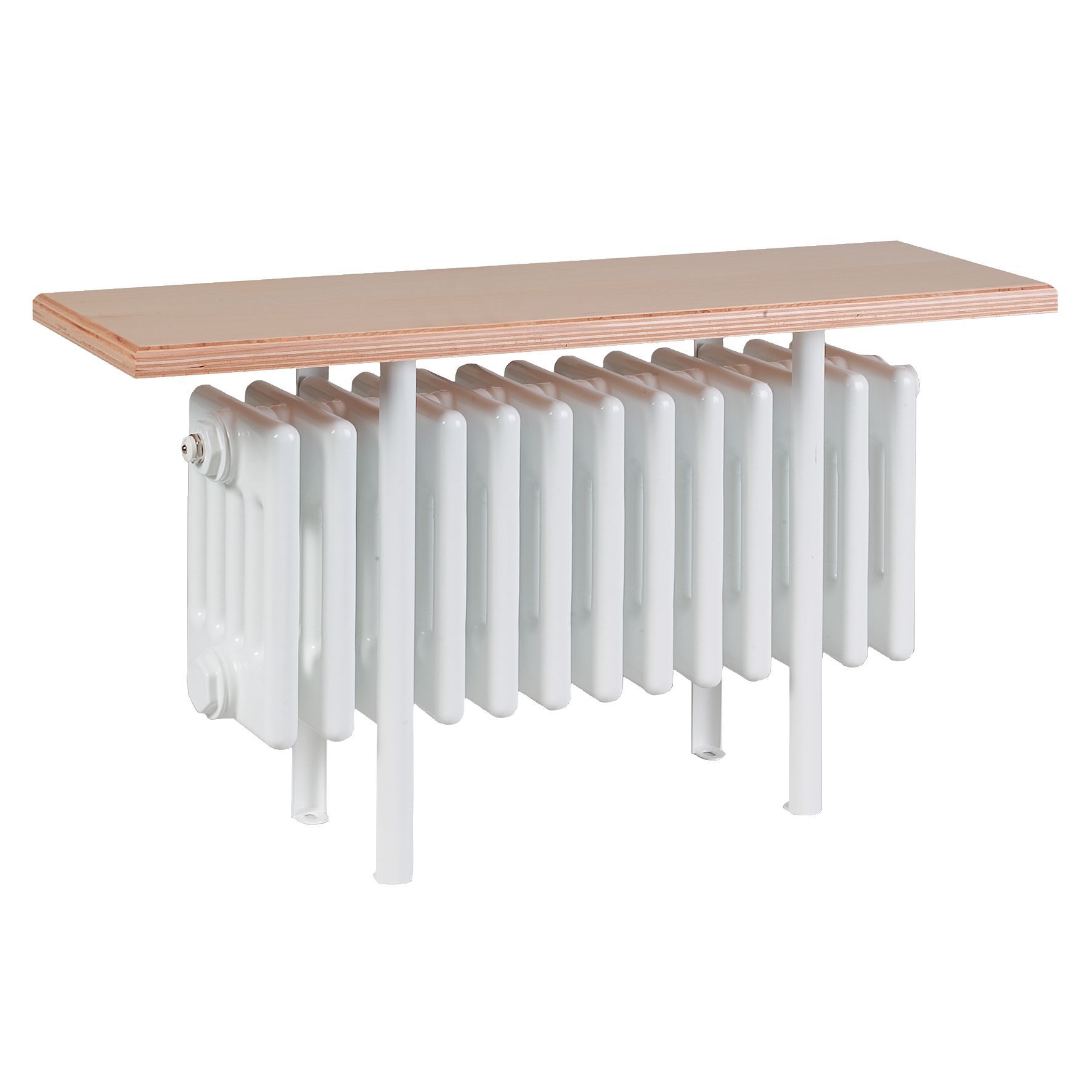 Acova White 4 Column Radiator, (W)800mm x (H)455mm