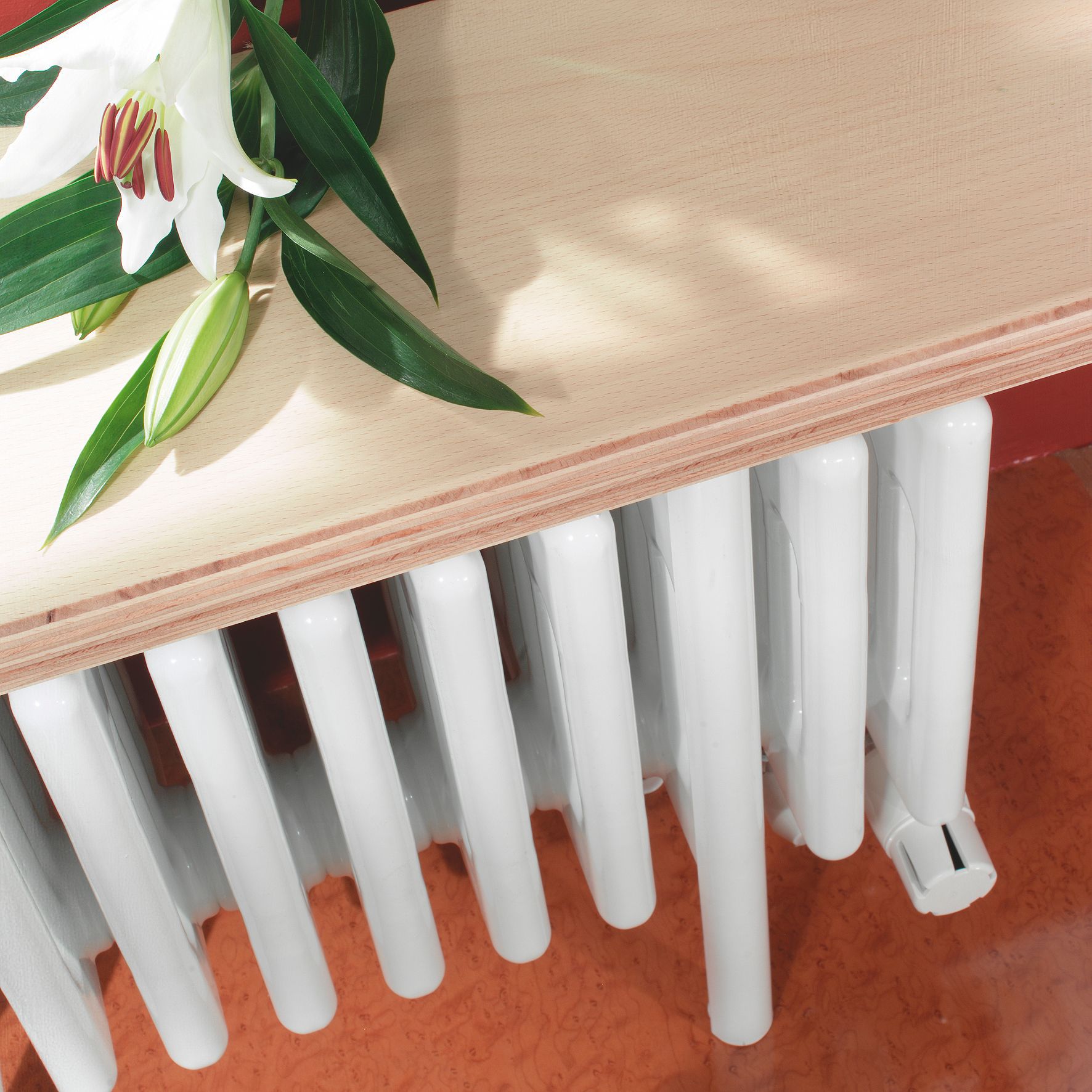 Acova White 4 Column Radiator, (W)800mm x (H)455mm