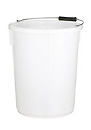 Active White Plastic 30L Plasterer's mixing bucket