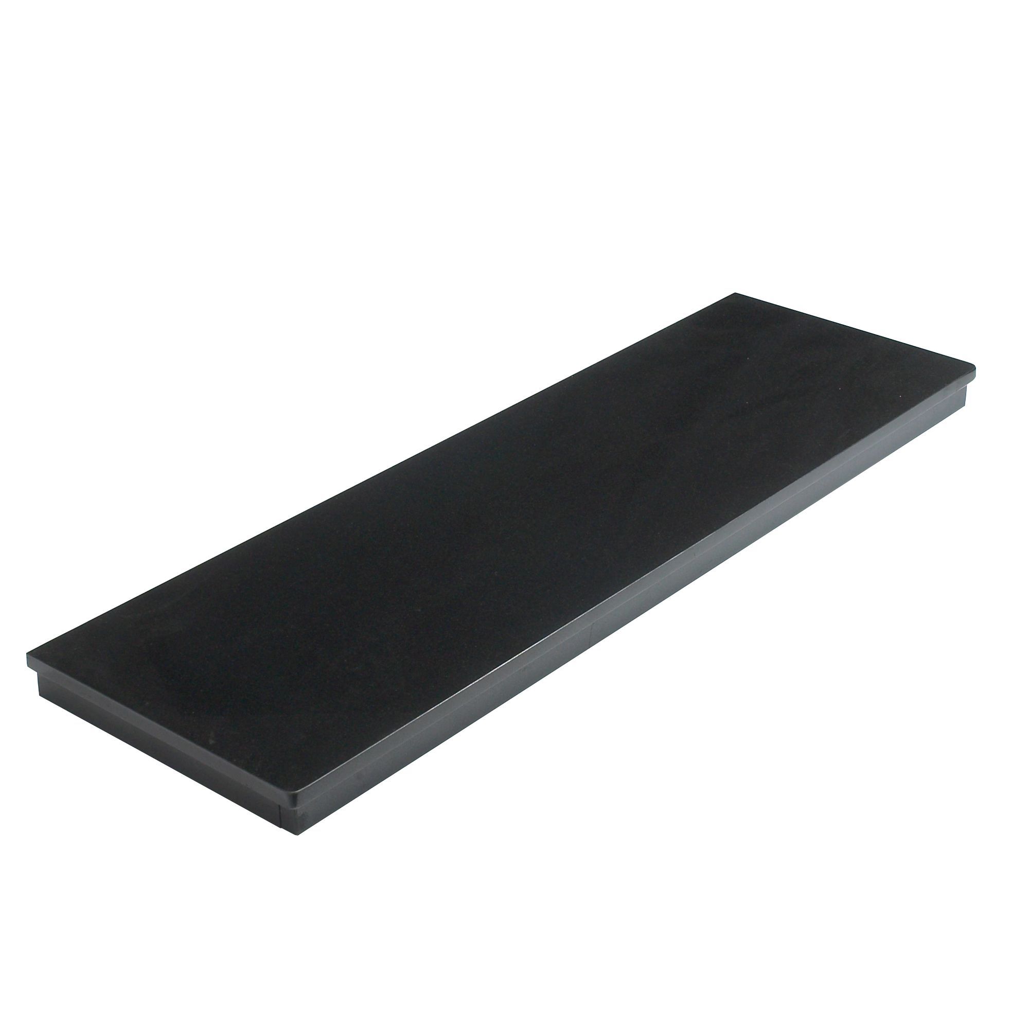 Adam Black granite Hearth (W)1219mm (D)381mm | DIY at Bu0026Q