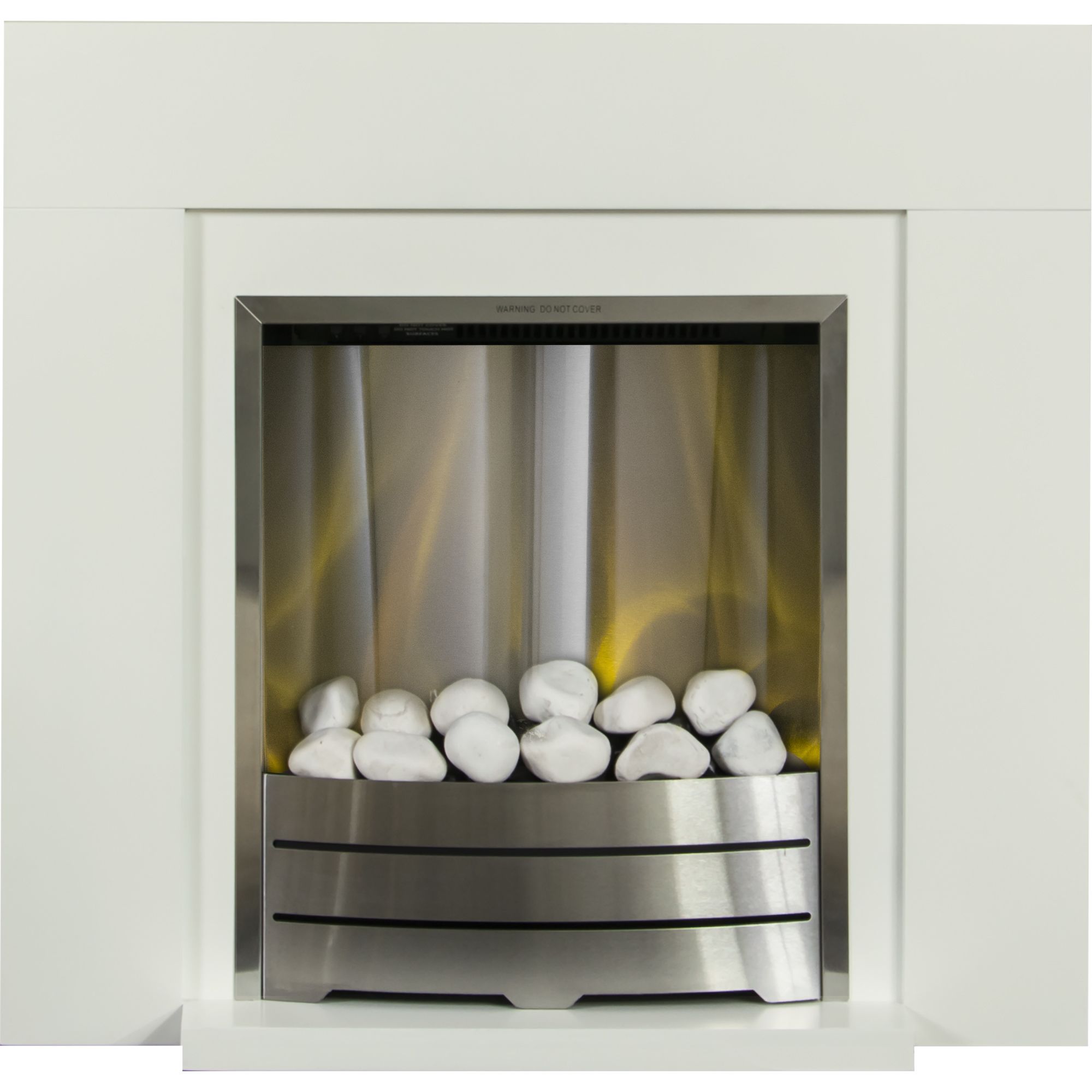 Adam Caprice Cream Freestanding Electric Fire suite