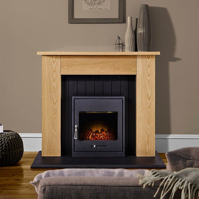 Adam Henson 2kW Oak effect Electric Fire