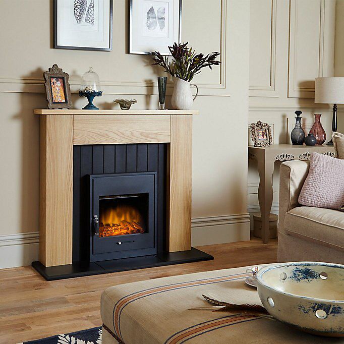 Adam Henson 2kW Oak effect Electric Fire