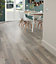 Addington Grey Oak effect Laminate flooring