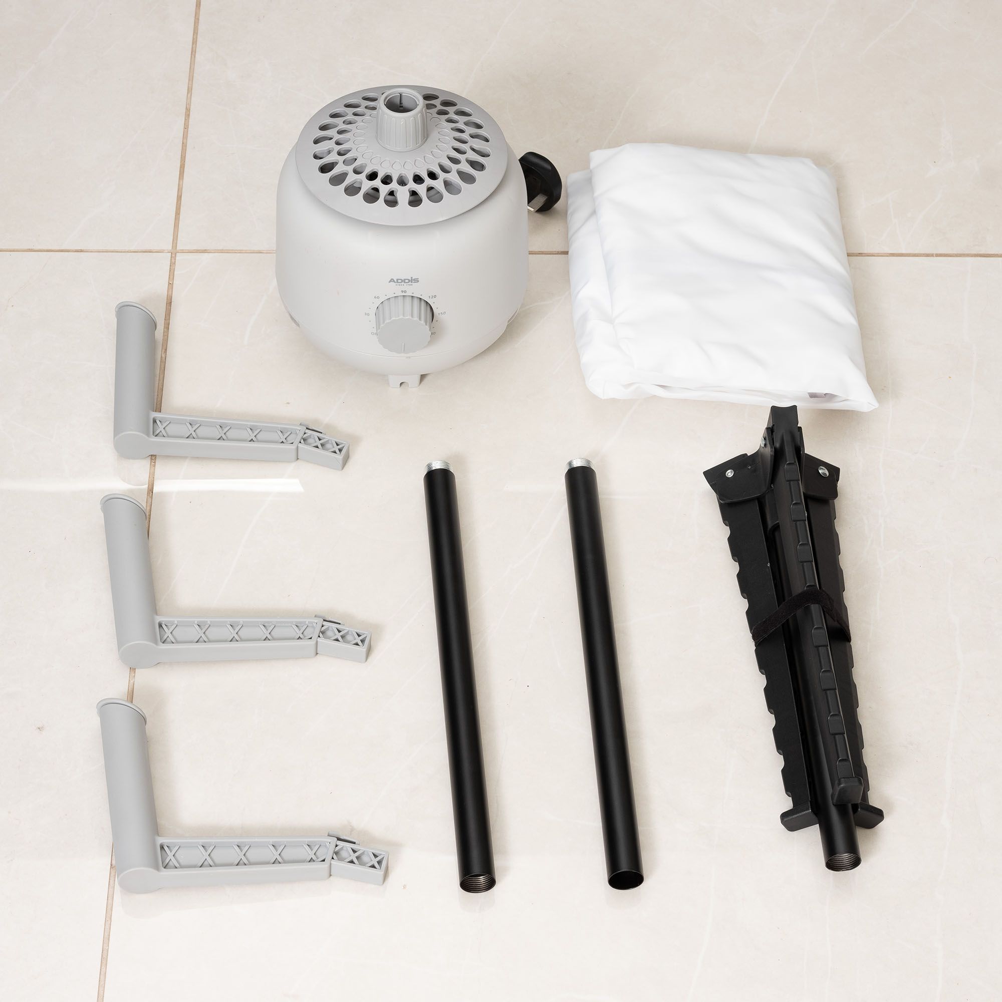 Addis Plastic & steel Heated airer (H)1340mm (W)700mm