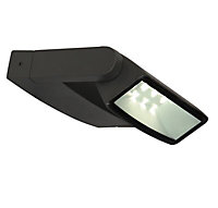 Adjustable Dark grey Mains-powered LED Outdoor Wall light (Dia)24cm