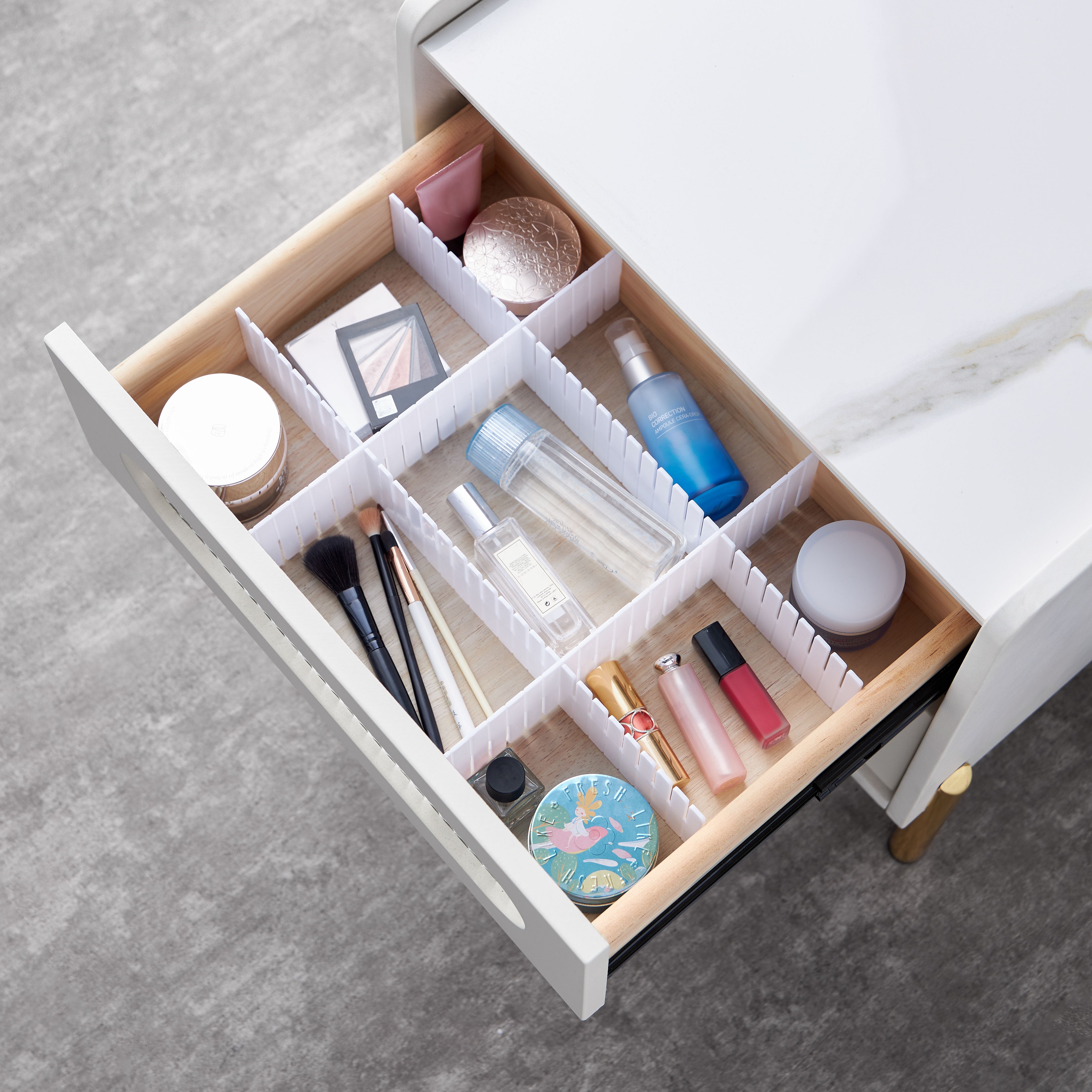 Adjustable White Cross storage divider (D)405mm (W)405mm
