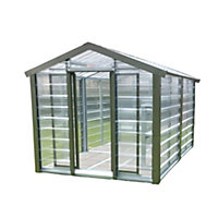 Adman Steel Sheds Multigrow 6.4x12 Greenhouse with Adjustable vent