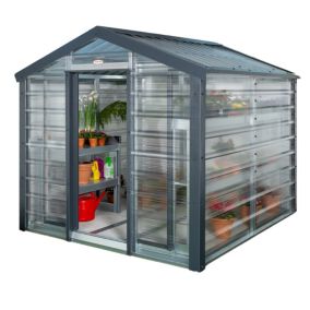 Adman Steel Sheds Multigrow 8x6.1 Greenhouse with Adjustable vent