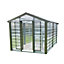 Adman Steel Sheds Multigrow 9.4x14.7 Greenhouse with Adjustable vent