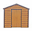 Adman Steel Sheds Multistore 10x10 ft Apex Metal Shed with floor (Base included) - Assembly service included