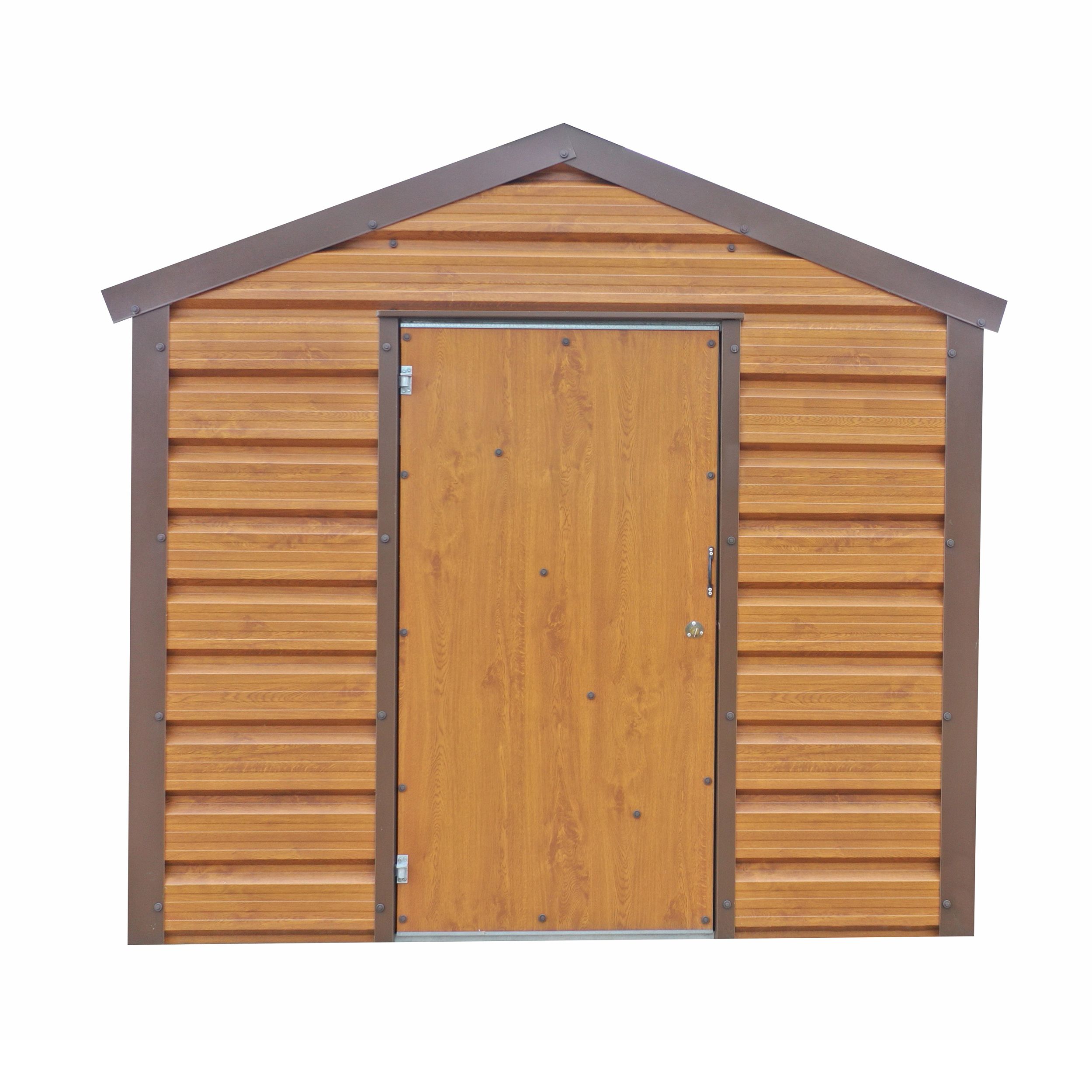Adman Steel Sheds Multistore 10x10 ft Apex Metal Shed with floor (Base included) - Assembly service included
