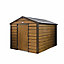 Adman Steel Sheds Multistore 10x6 ft Apex Metal Shed with floor (Base included) - Assembly service included